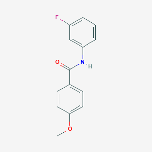 molecular formula C14H12FNO2 B061872 N-(3-fluorophenyl)-4-methoxybenzamide CAS No. 167565-79-9
