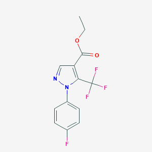 Ethyl 1-(4-fluorophenyl)-5-(trifluoromethyl)-1H-pyrazole-4-carboxylate