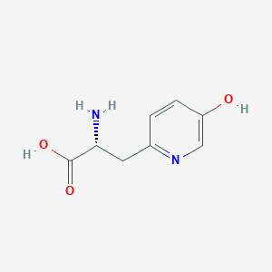 molecular formula C8H10N2O3 B061882 (2R)-2-Amino-3-(5-hydroxy-2-pyridyl)propionic acid CAS No. 185389-91-7