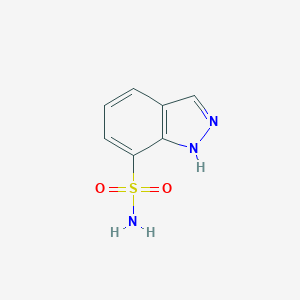 molecular formula C7H7N3O2S B061884 1H-Indazole-7-sulfonamide CAS No. 160975-45-1