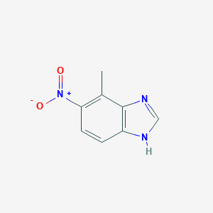 molecular formula C8H7N3O2 B061886 4-Methyl-5-nitrobenzimidazole CAS No. 170918-28-2