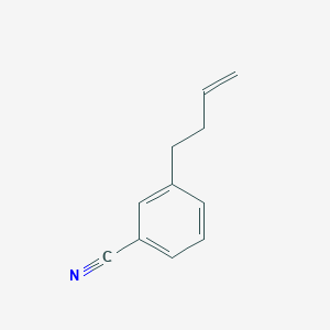 molecular formula C11H11N B061899 4-(3-氰基苯基)-1-丁烯 CAS No. 161637-21-4