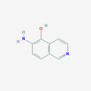 molecular formula C9H8N2O B061904 6-Aminoisoquinolin-5-ol CAS No. 163672-83-1