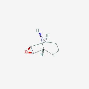 molecular formula C7H11NO B061905 (1S,2S,4R,5R)-3-oxa-9-azatricyclo[3.3.1.02,4]nonane CAS No. 169219-68-5