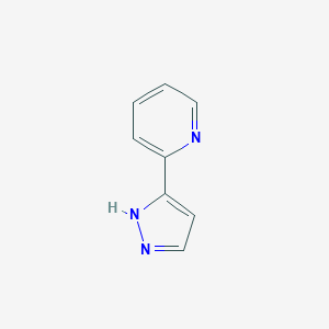 molecular formula C8H7N3 B061919 2-(1H-Pyrazol-3-Yl)Pyridine CAS No. 192711-21-0