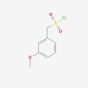 molecular formula C8H9ClO3S B061921 (3-甲氧基苯基)甲磺酰氯 CAS No. 163295-76-9
