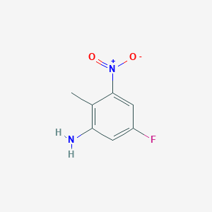 molecular formula C7H7FN2O2 B061924 5-氟-2-甲基-3-硝基苯胺 CAS No. 168770-44-3