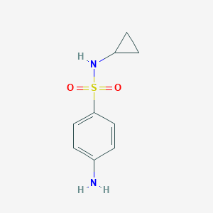 molecular formula C9H12N2O2S B061937 4-amino-N-cyclopropylbenzenesulfonamide CAS No. 177785-41-0