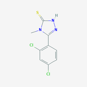 molecular formula C9H7Cl2N3S B061938 5-(2,4-dichlorophenyl)-4-methyl-4H-1,2,4-triazole-3-thiol CAS No. 162693-41-6