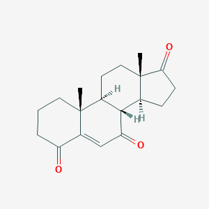molecular formula C19H24O3 B061951 Androst-5-en-4,7,17-trione CAS No. 184435-18-5