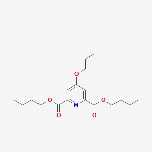 molecular formula C19H29NO5 B061966 Dibutyl 4-butoxypyridine-2,6-dicarboxylate CAS No. 173314-94-8