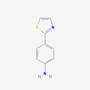 molecular formula C9H8N2S B061981 4-(Thiazol-2-yl)aniline CAS No. 193017-26-4