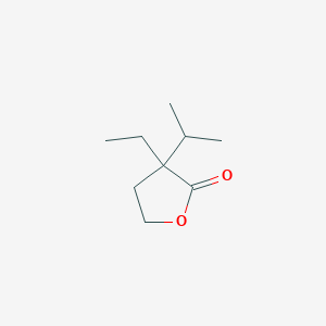 molecular formula C9H16O2 B061989 3-Ethyl-3-propan-2-yloxolan-2-one CAS No. 166265-17-4
