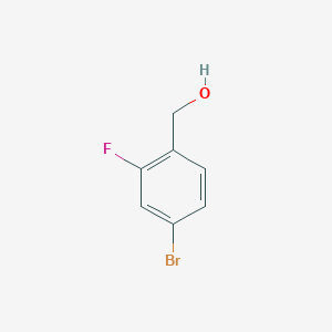 molecular formula C7H6BrFO B061991 4-Bromo-2-fluorobenzyl alcohol CAS No. 188582-62-9