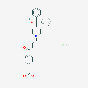 molecular formula C33H40ClNO4 B061992 a,a-DIMETHYL-4-[4-[4- CAS No. 169280-33-5