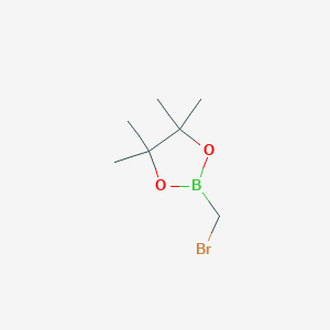 molecular formula C7H14BBrO2 B061999 2-(Bromomethyl)-4,4,5,5-tetramethyl-1,3,2-dioxaborolane CAS No. 166330-03-6