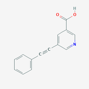 molecular formula C14H9NO2 B062015 5-(2-Phenyleth-1-Ynyl)Nicotinic Acid CAS No. 175203-69-7