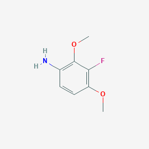 molecular formula C8H10FNO2 B062019 3-Fluoro-2,4-dimethoxyaniline CAS No. 195136-66-4