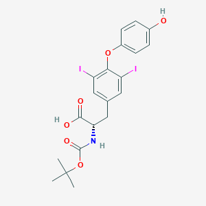 molecular formula C20H21I2NO6 B062028 Boc-3,5-二碘-L-甲状腺素 CAS No. 178877-78-6