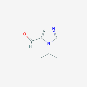 molecular formula C7H10N2O B062052 1-Isopropyl-1H-imidazole-5-carbaldehyde CAS No. 183012-99-9