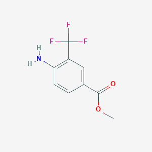 molecular formula C9H8F3NO2 B062053 Methyl 4-amino-3-(trifluoromethyl)benzoate CAS No. 167760-75-0