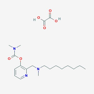 Carbamic acid, dimethyl-, 2-((methyloctylamino)methyl)-3-pyridinyl ester, ethanedioate (1:1)