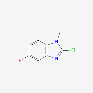 molecular formula C8H6ClFN2 B6206808 2-chloro-5-fluoro-1-methyl-1H-1,3-benzodiazole CAS No. 401567-12-2