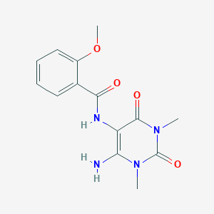 N-(4-amino-1,3-dimethyl-2,6-dioxopyrimidin-5-yl)-2-methoxybenzamide