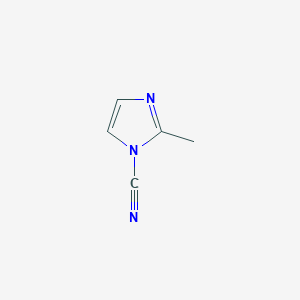 molecular formula C5H5N3 B062083 2-Methyl-1H-imidazole-1-carbonitrile CAS No. 175351-38-9