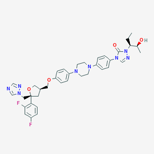 molecular formula C37H42F2N8O4 B062084 泊沙康唑 CAS No. 177571-33-4