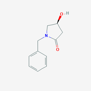 molecular formula C11H13NO2 B062093 (S)-1-Benzyl-4-hydroxypyrrolidin-2-one CAS No. 191403-66-4