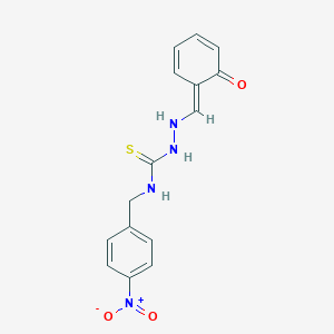 2-((2-Hydroxyphenyl)methylene)-N-((4-nitrophenyl)methyl)hydrazinecarbothioamide
