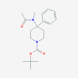 Tert-butyl 4-[acetyl(methyl)amino]-4-phenylpiperidine-1-carbamate