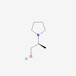 molecular formula C7H15NO B6210173 (S)-2-(pyrrolidin-1-yl)propan-1-ol CAS No. 620627-26-1