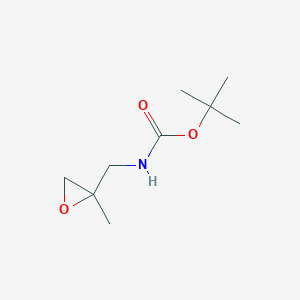 molecular formula C9H17NO3 B062119 Tert-butyl ((2-methyloxiran-2-yl)methyl)carbamate CAS No. 168910-03-0