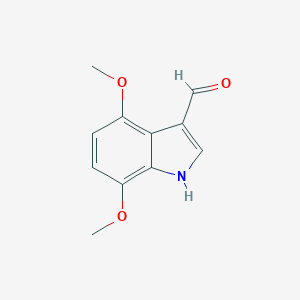 molecular formula C11H11NO3 B062120 4,7-dimethoxy-1H-indole-3-carbaldehyde CAS No. 170489-17-5