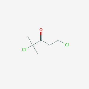 molecular formula C6H10Cl2O B062122 2-Methyl-2,5-dichloro-3-pentanone CAS No. 191032-91-4