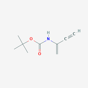 molecular formula C9H13NO2 B062124 tert-Butyl but-1-en-3-yn-2-ylcarbamate CAS No. 173065-18-4