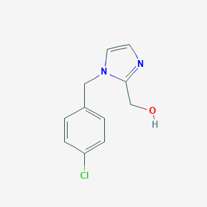 molecular formula C11H11ClN2O B062125 [1-(4-chlorobenzyl)-1H-imidazol-2-yl]methanol CAS No. 175203-53-9