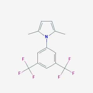 molecular formula C14H11F6N B062129 1-[3,5-Bis(trifluoromethyl)phenyl]-2,5-dimethylpyrrole CAS No. 175205-51-3