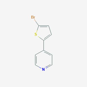 molecular formula C9H6BrNS B062141 4-(5-Bromothiophen-2-yl)pyridine CAS No. 164936-60-1