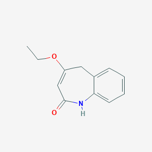 molecular formula C12H13NO2 B062170 4-Ethoxy-1,5-dihydro-1-benzazepin-2-one CAS No. 186135-56-8