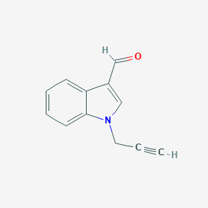 molecular formula C12H9NO B062172 1-Prop-2-ynyl-1H-indole-3-carbaldehyde CAS No. 173531-53-8
