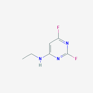 B062176 N-ethyl-2,6-difluoropyrimidin-4-amine CAS No. 165258-60-6
