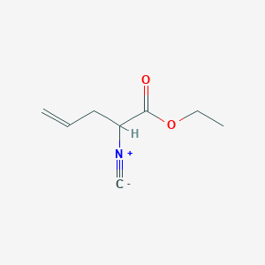 molecular formula C8H11NO2 B062182 Ethyl 2-isocyanopent-4-enoate CAS No. 166655-28-3