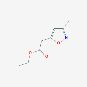 molecular formula C8H11NO3 B062187 Ethyl 2-(3-methylisoxazol-5-yl)acetate CAS No. 173850-46-9