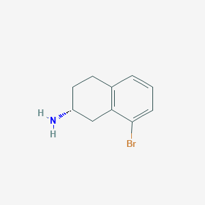 molecular formula C10H12BrN B062209 (R)-8-Bromo-2-aminotetralin CAS No. 161661-17-2
