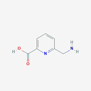 molecular formula C7H8N2O2 B062212 6-(Aminomethyl)picolinic acid CAS No. 160939-17-3
