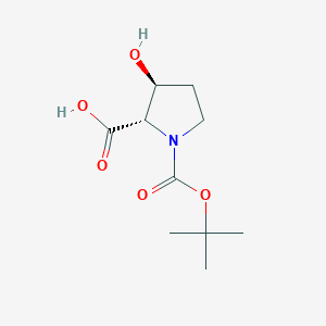 molecular formula C10H17NO5 B062213 Boc-trans-3-hydroxy-L-proline CAS No. 187039-57-2