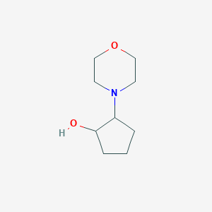 molecular formula C9H17NO2 B062222 2-Morpholinocyclopentanol CAS No. 161193-34-6